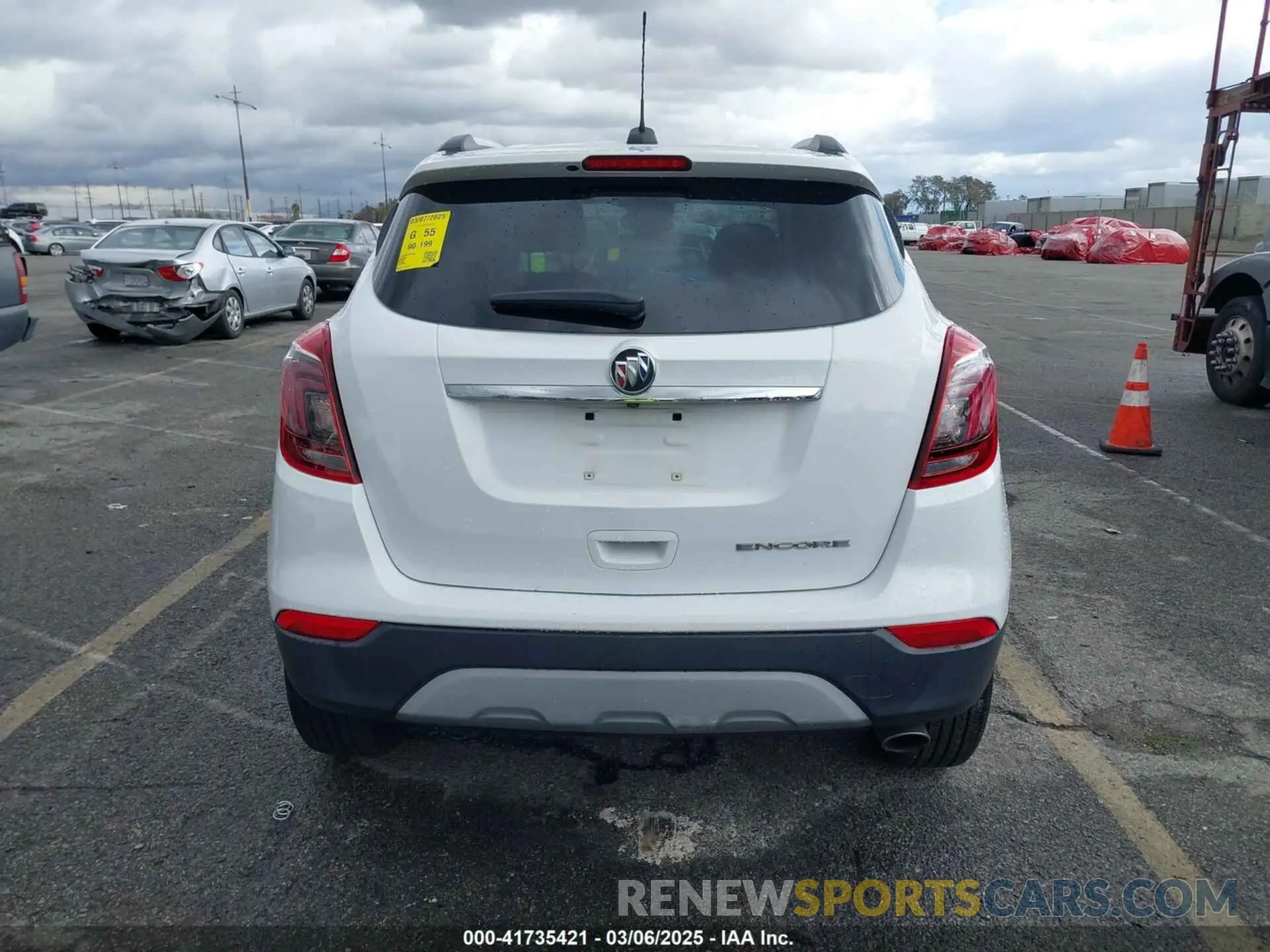 15 fotografías del automóvil dañado KL4CJCSB6LB040628 BUICK ENCORE 2020