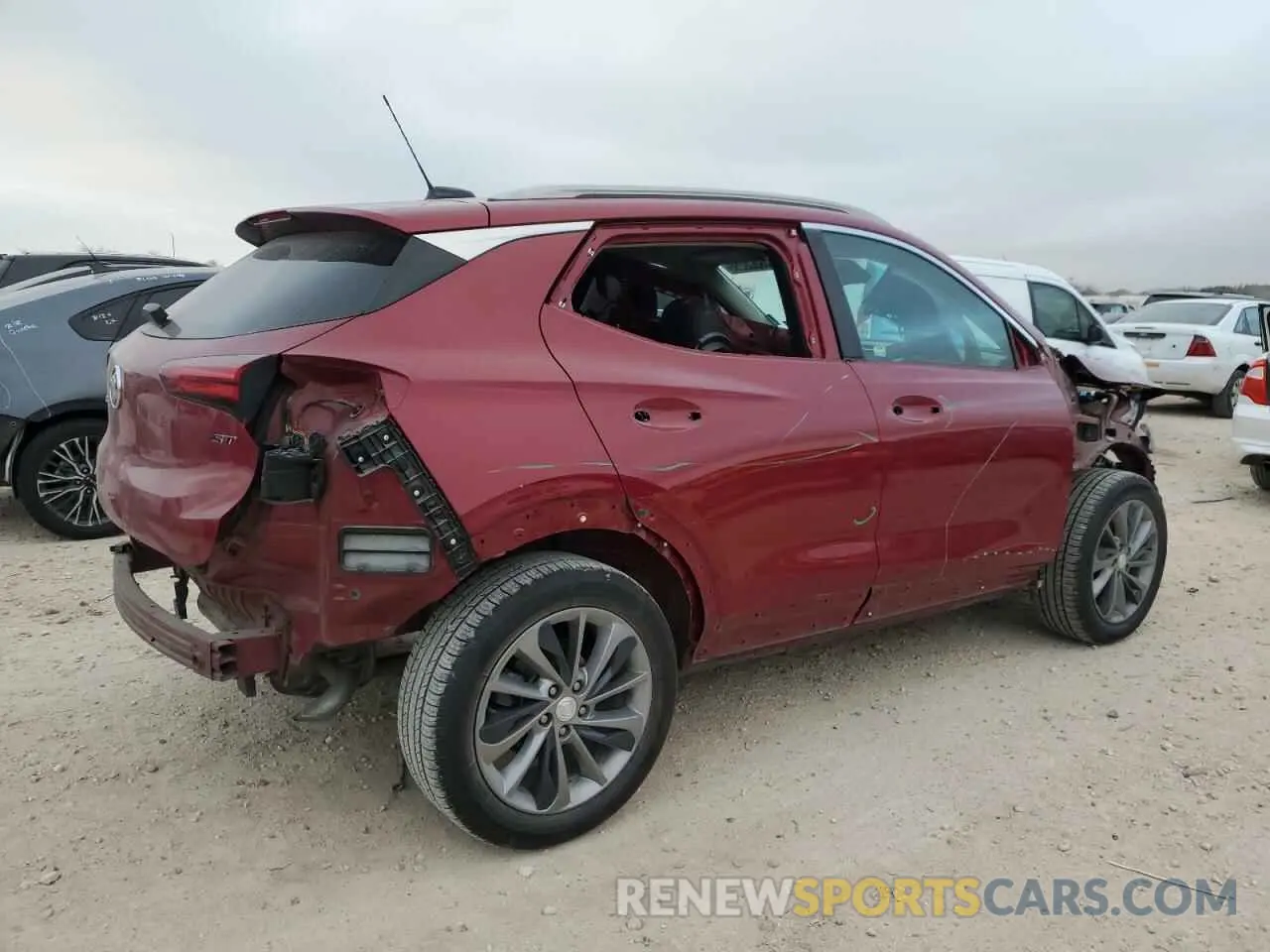 3 fotografías del automóvil dañado KL4MMBS22LB110728 BUICK ENCORE 2020