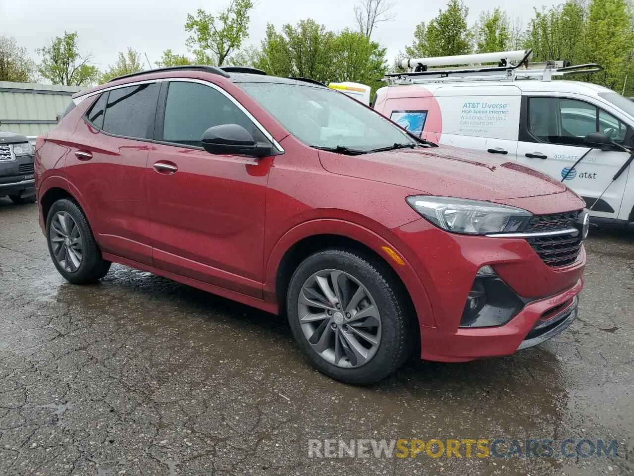 4 fotografías del automóvil dañado KL4MMBS24LB132150 BUICK ENCORE 2020