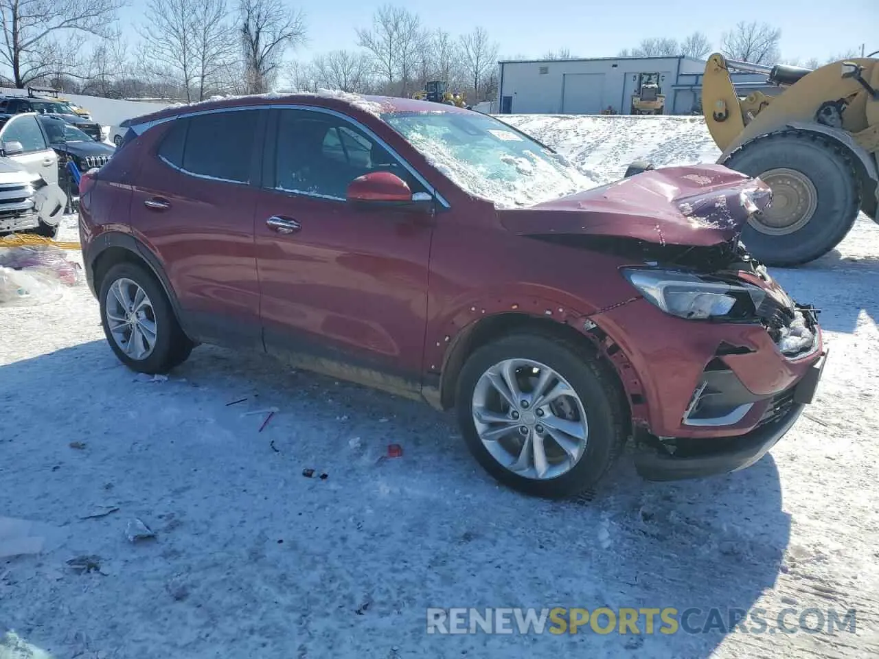 4 fotografías del automóvil dañado KL4MMBS26LB114989 BUICK ENCORE 2020