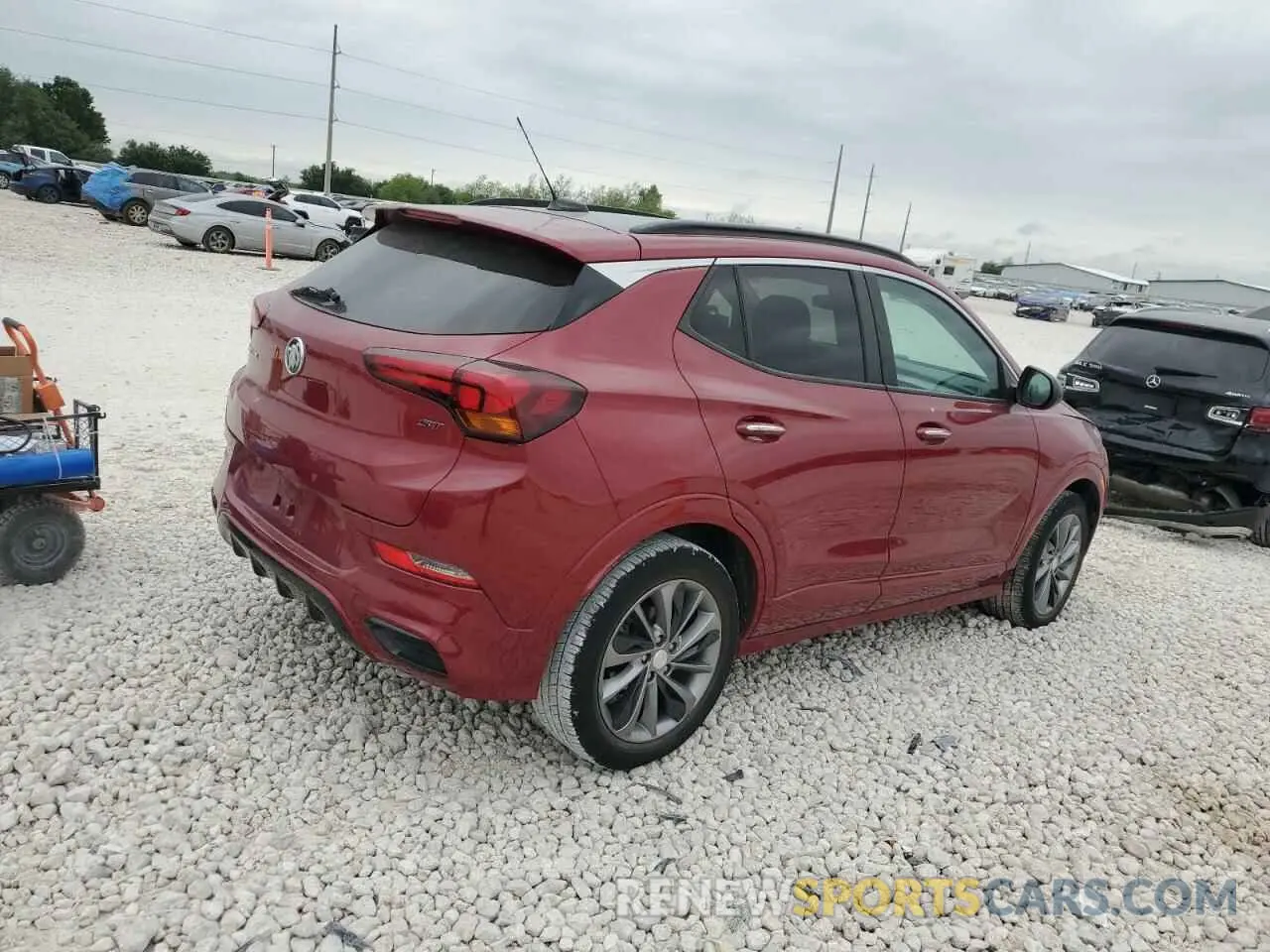 3 fotografías del automóvil dañado KL4MMDSL2LB104125 BUICK ENCORE 2020