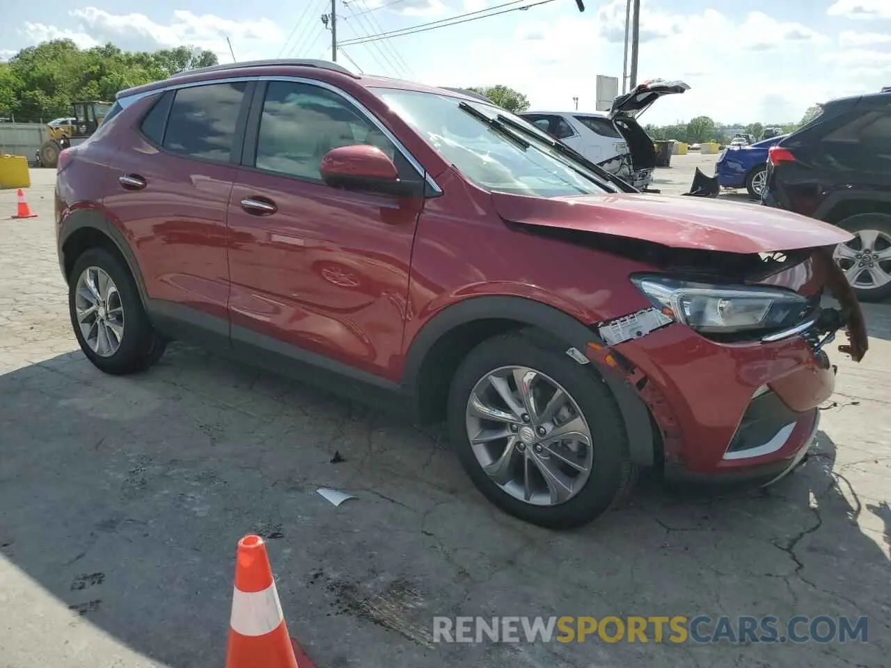 4 fotografías del automóvil dañado KL4MMDSL9LB099960 BUICK ENCORE 2020