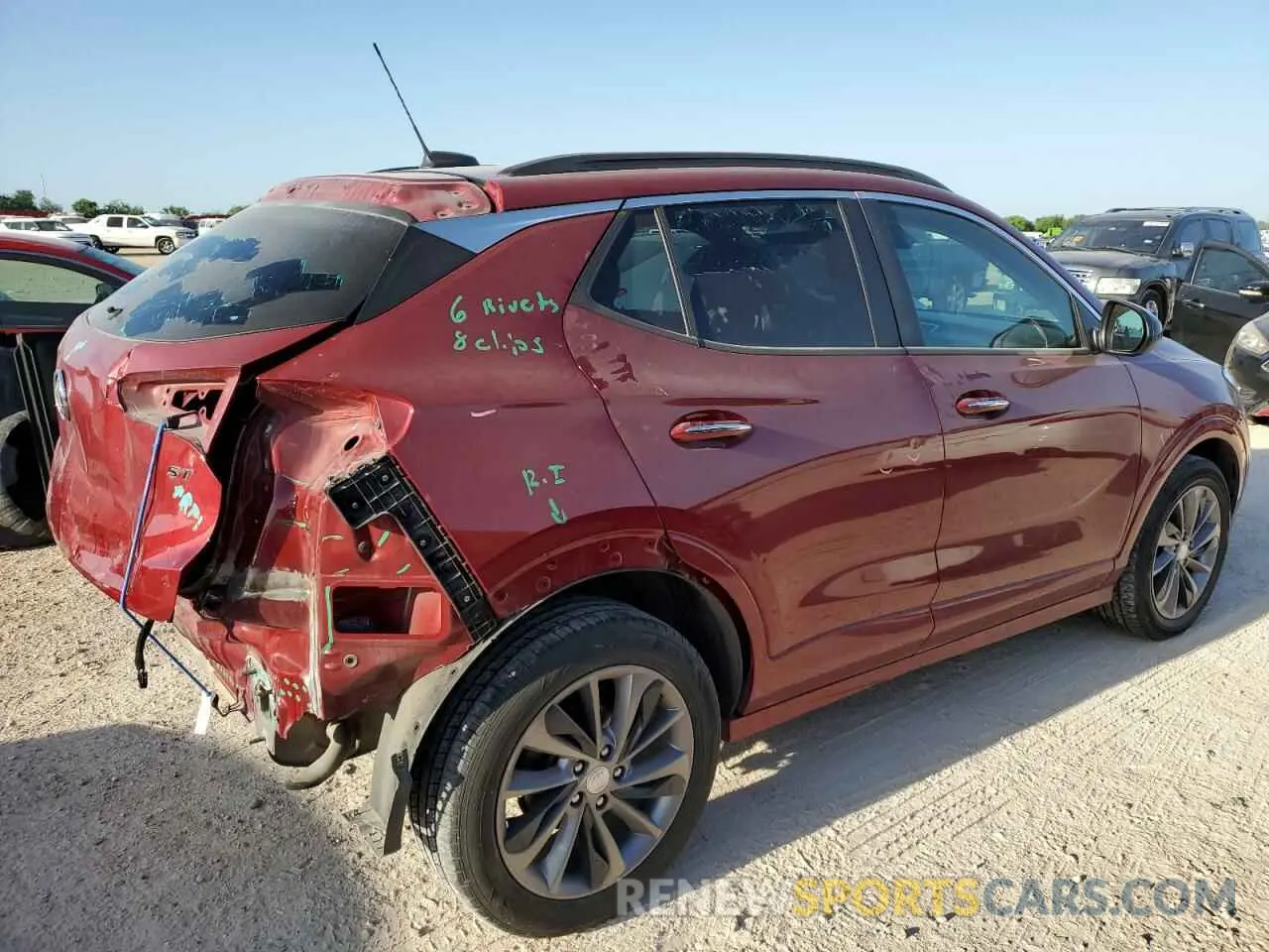 3 fotografías del automóvil dañado KL4MMDSL9LB115798 BUICK ENCORE 2020