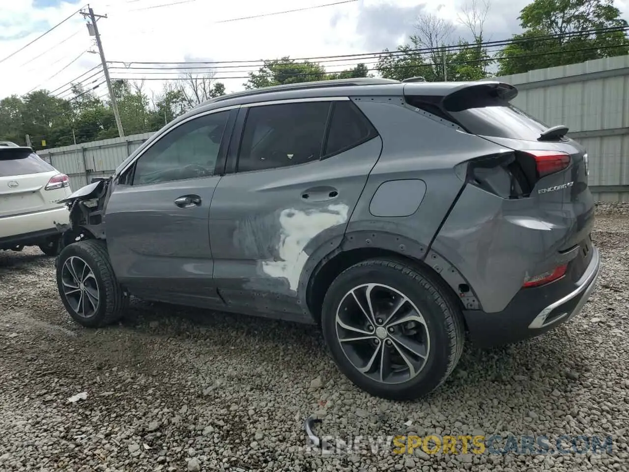 2 fotografías del automóvil dañado KL4MMFSL1LB124314 BUICK ENCORE 2020