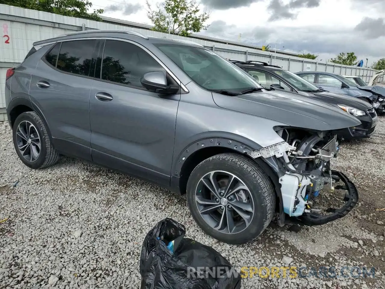 4 fotografías del automóvil dañado KL4MMFSL1LB124314 BUICK ENCORE 2020