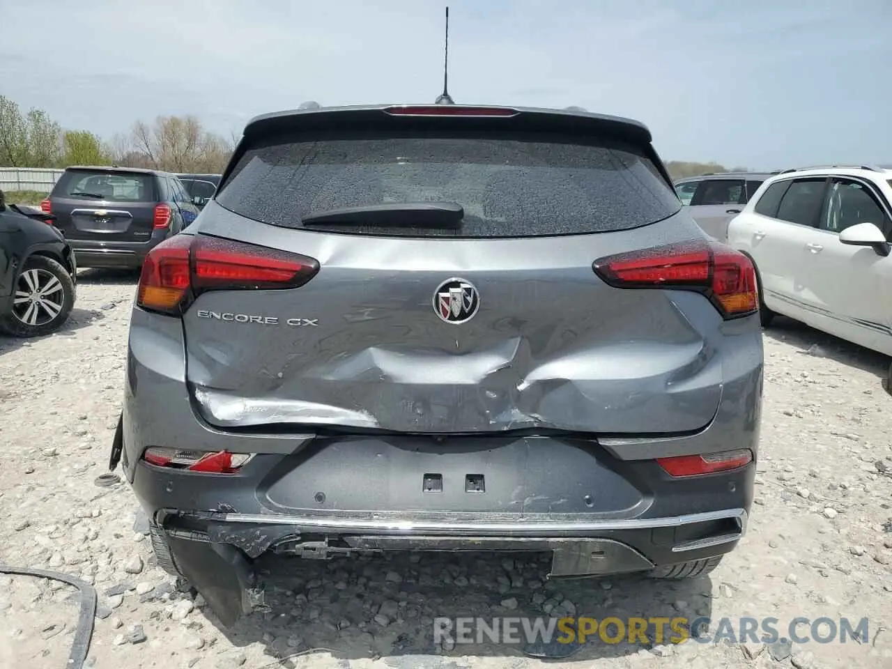 6 fotografías del automóvil dañado KL4MMFSLXLB104580 BUICK ENCORE 2020