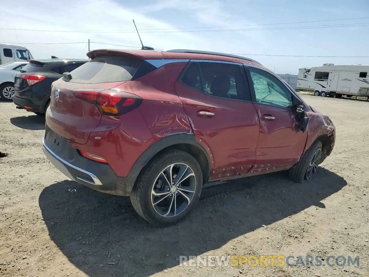 3 fotografías del automóvil dañado KL4MMGSL8LB117947 BUICK ENCORE 2020