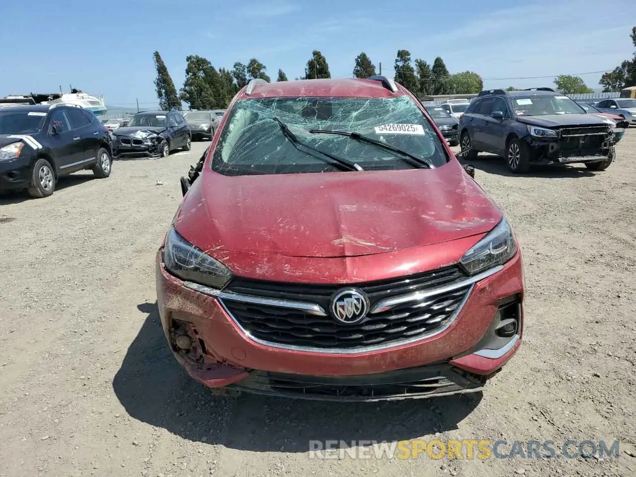 5 fotografías del automóvil dañado KL4MMGSL8LB117947 BUICK ENCORE 2020