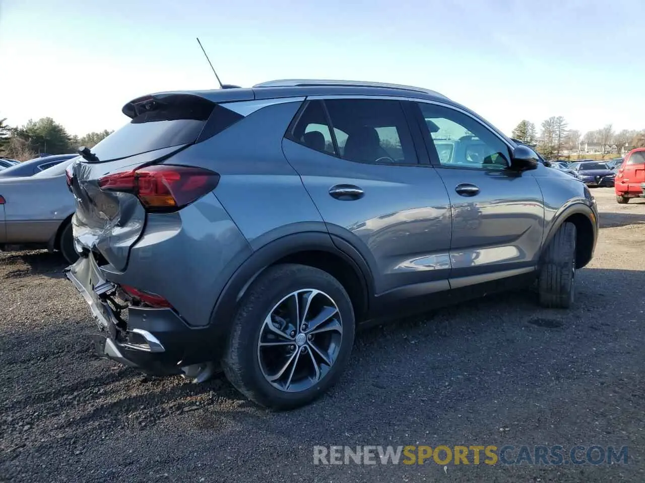 3 fotografías del automóvil dañado KL4MMGSL8LB119620 BUICK ENCORE 2020
