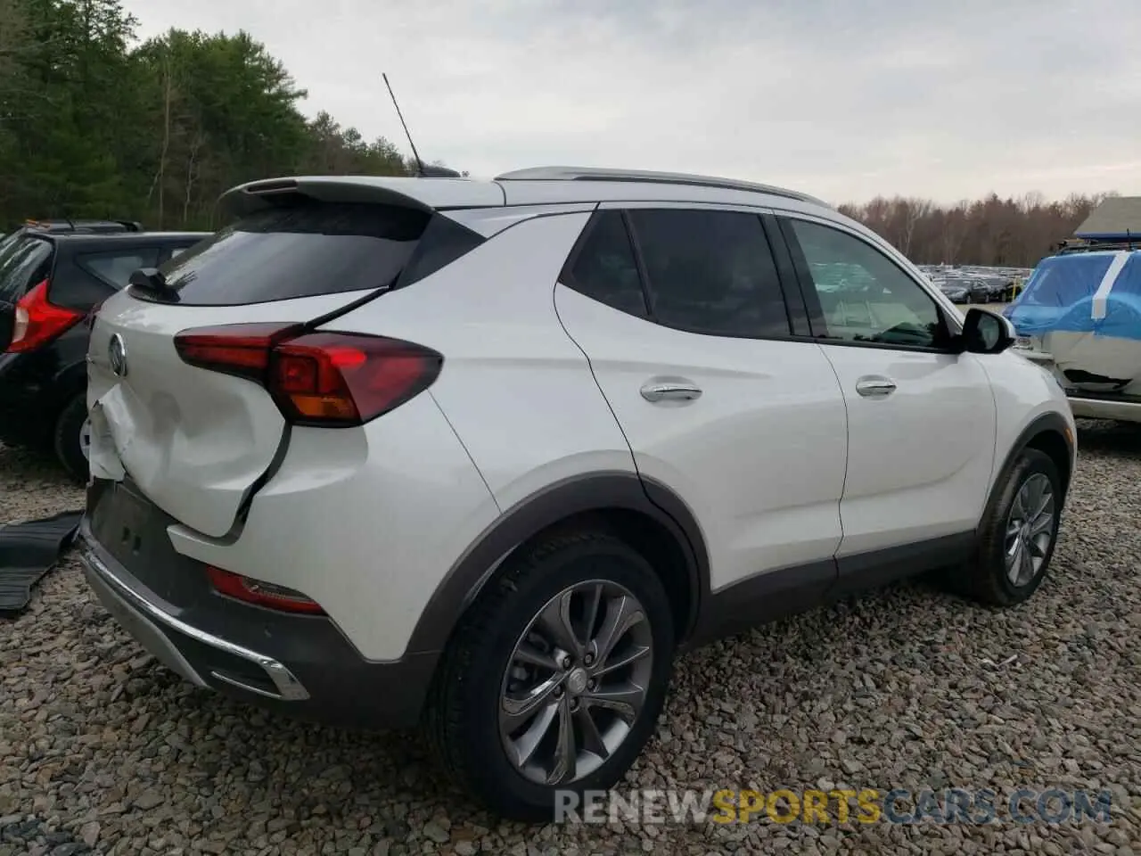 3 fotografías del automóvil dañado KL4MMGSL9LB077961 BUICK ENCORE 2020