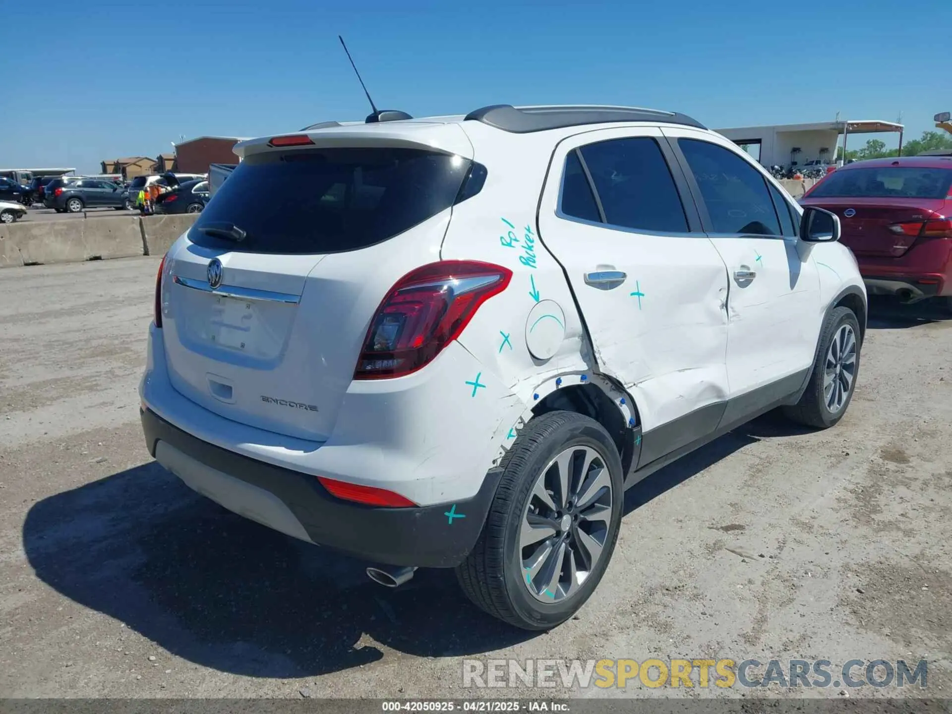 4 fotografías del automóvil dañado KL4CJASB4MB307108 BUICK ENCORE 2021