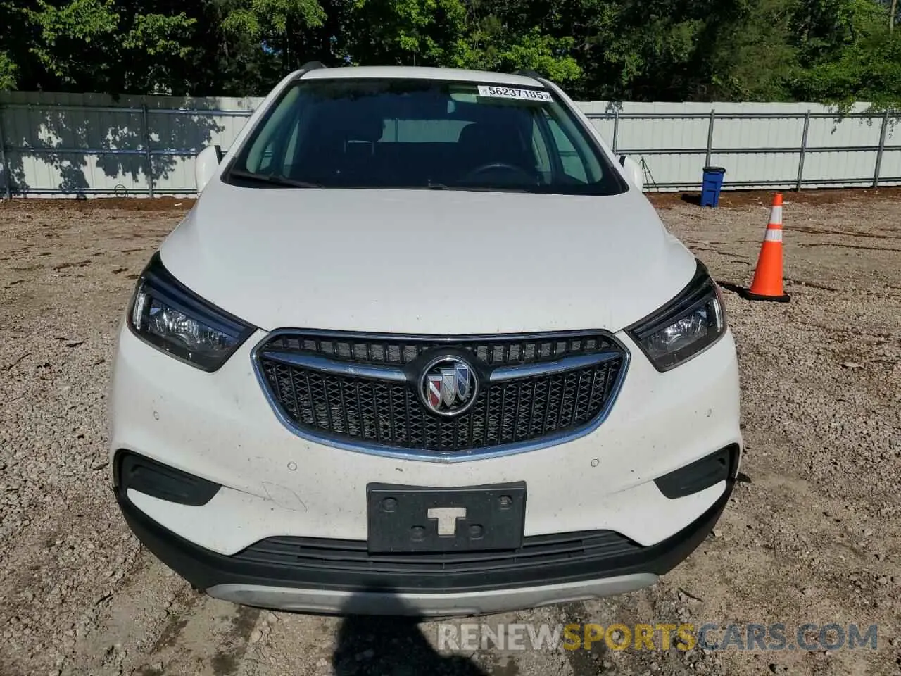 5 fotografías del automóvil dañado KL4CJASB5MB304878 BUICK ENCORE 2021