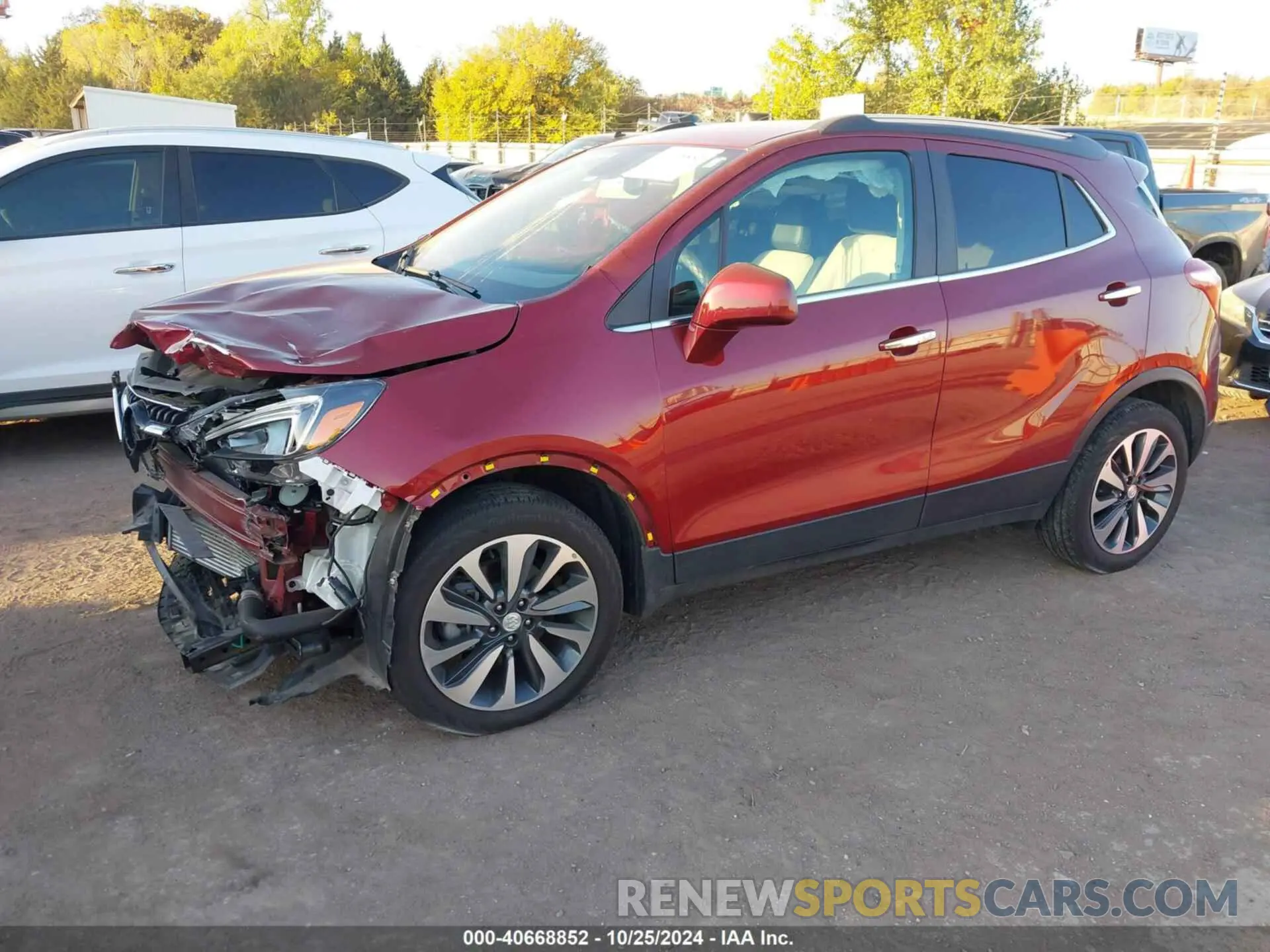 2 fotografías del automóvil dañado KL4CJASB6MB337825 BUICK ENCORE 2021