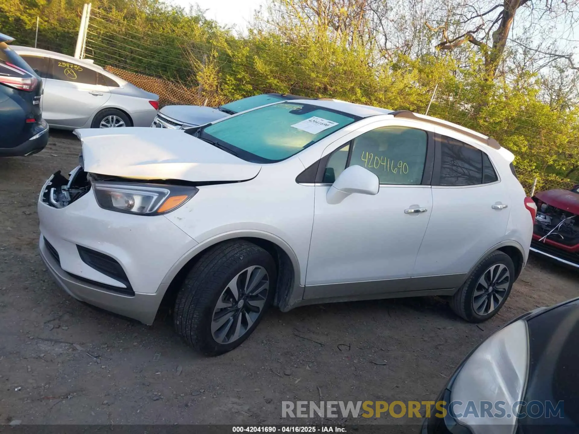 14 fotografías del automóvil dañado KL4CJASB9MB332702 BUICK ENCORE 2021