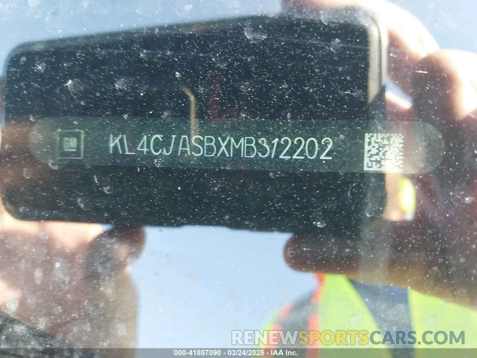 9 fotografías del automóvil dañado KL4CJASBXMB312202 BUICK ENCORE 2021