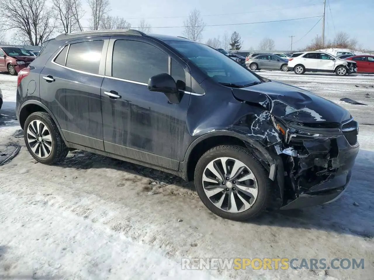 4 fotografías del automóvil dañado KL4CJESB0MB345118 BUICK ENCORE 2021
