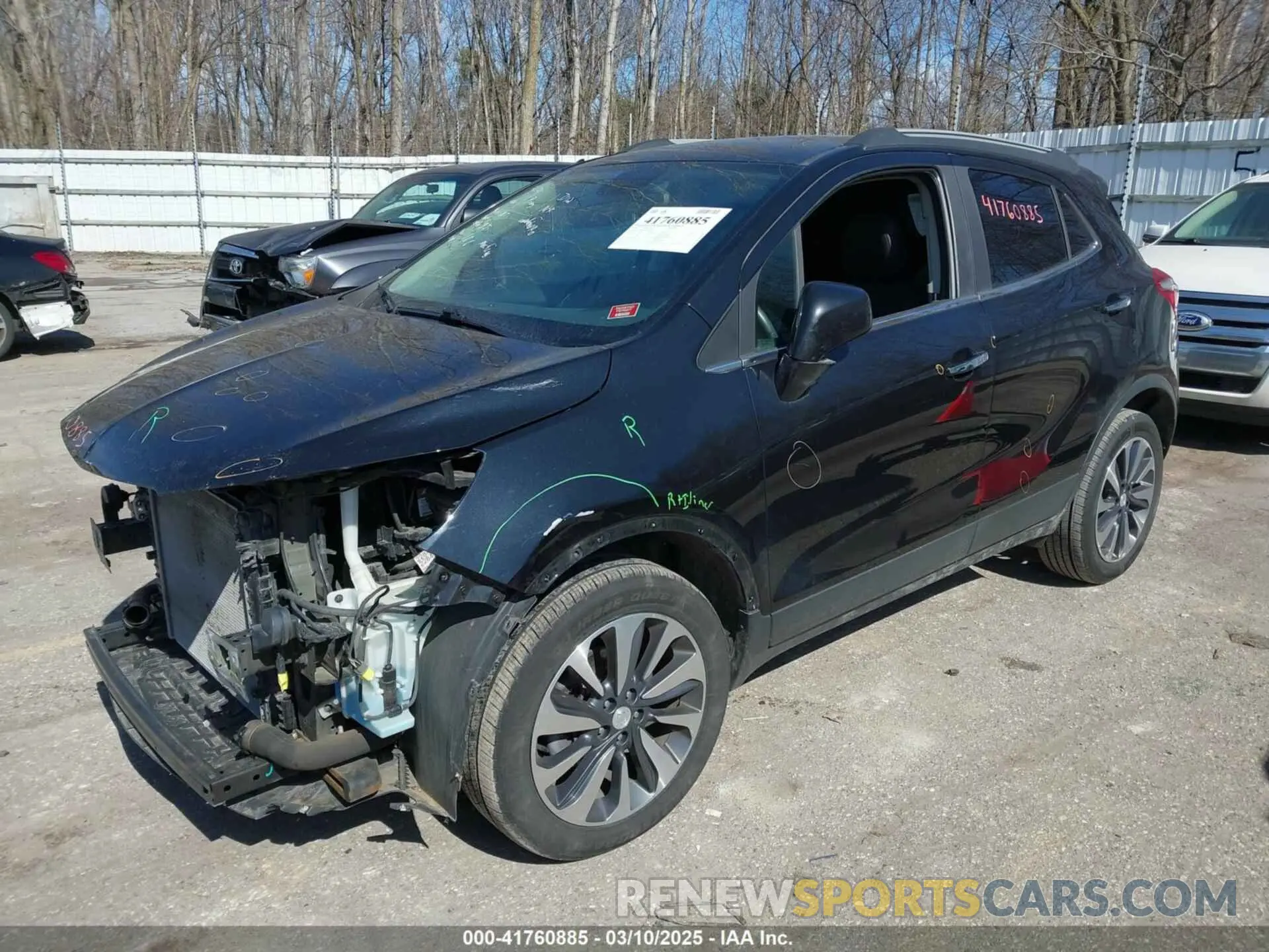 2 fotografías del automóvil dañado KL4CJESB4MB307116 BUICK ENCORE 2021