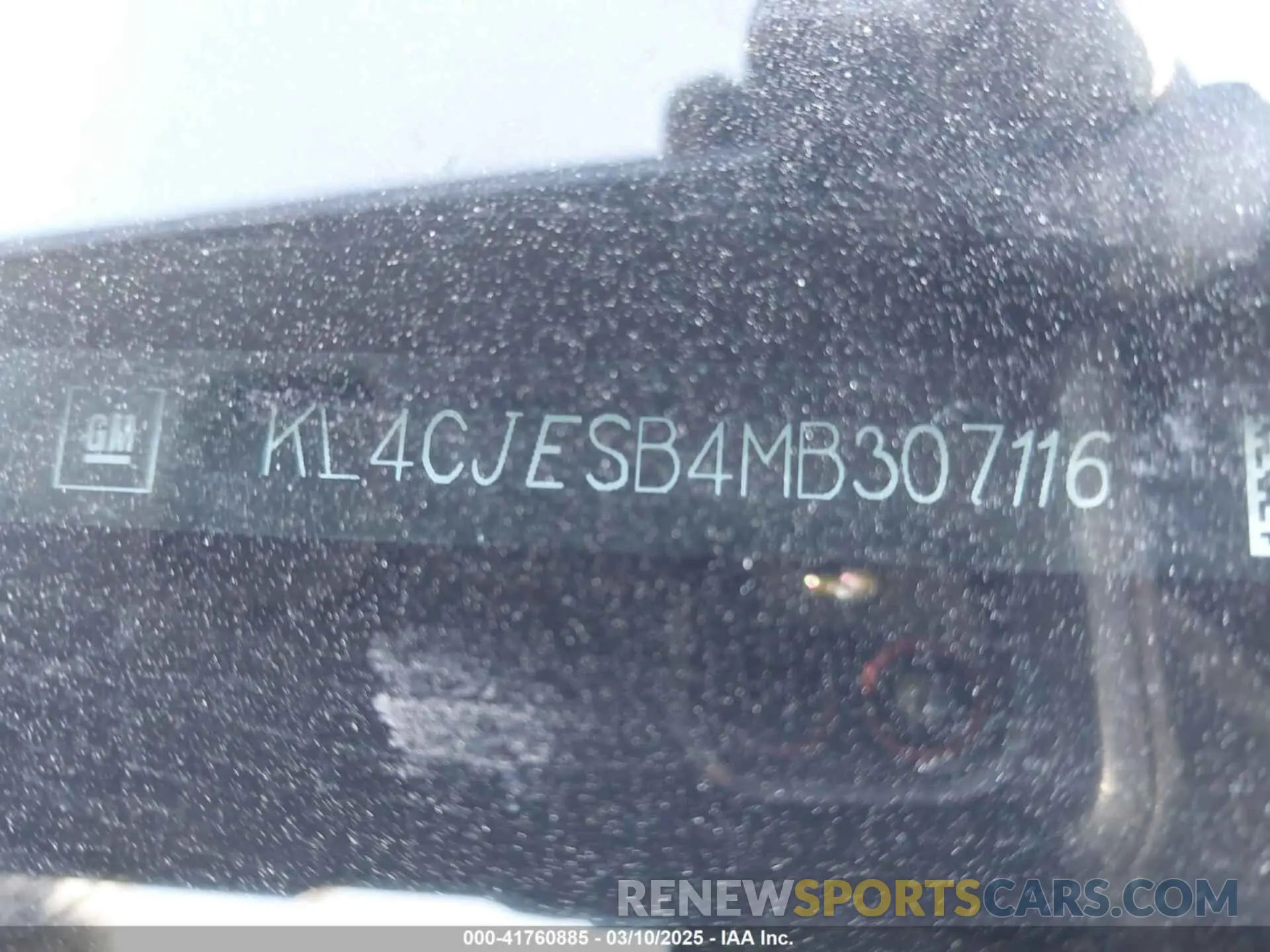 9 fotografías del automóvil dañado KL4CJESB4MB307116 BUICK ENCORE 2021