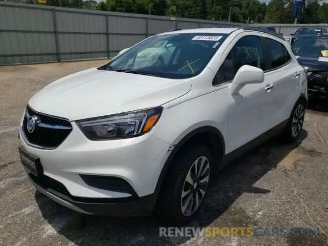 1 fotografías del automóvil dañado KL4CJESB6MB341560 BUICK ENCORE 2021