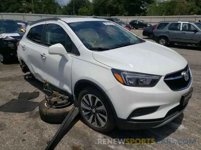 4 fotografías del automóvil dañado KL4CJESB6MB341560 BUICK ENCORE 2021
