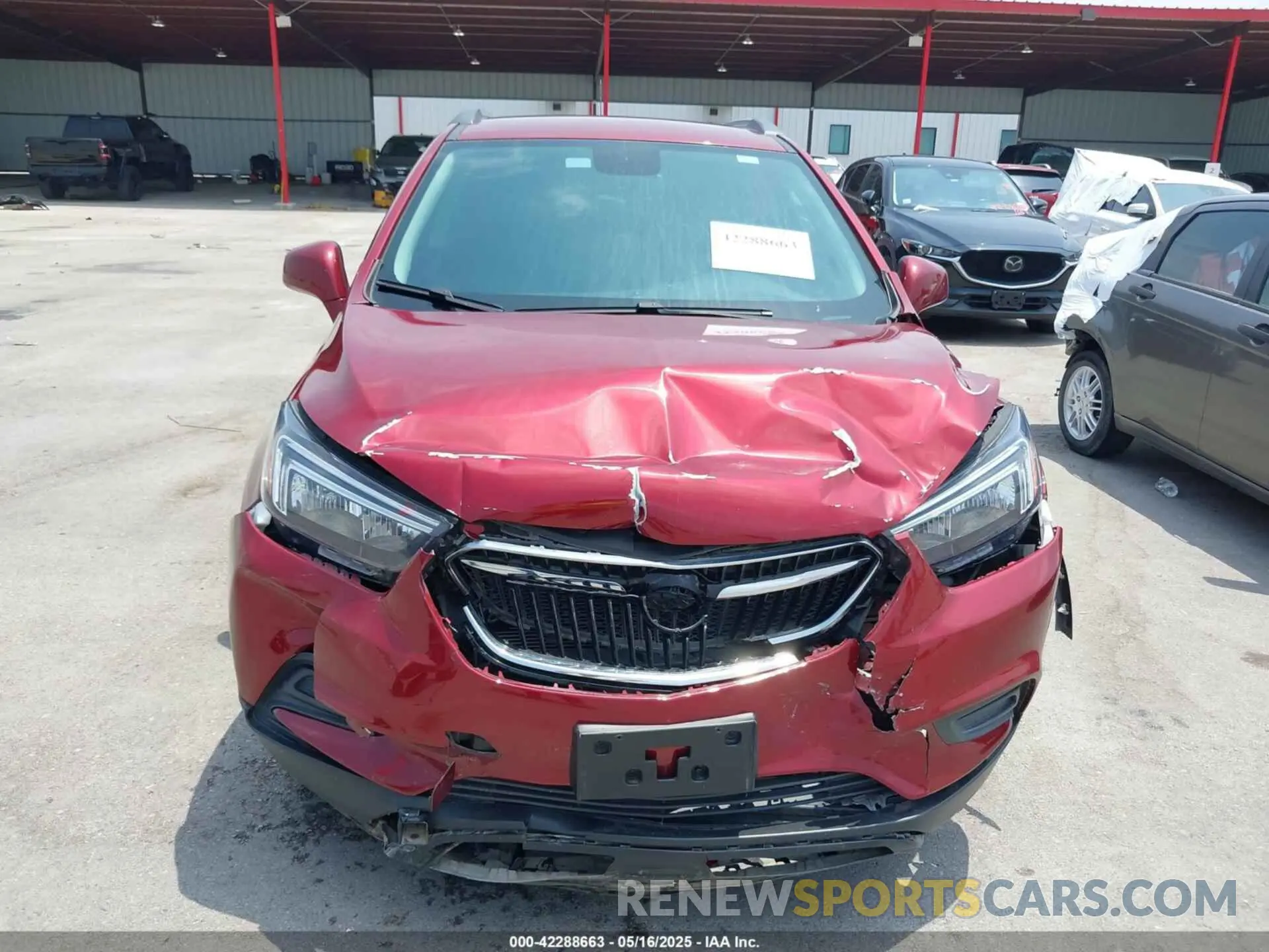 6 fotografías del automóvil dañado KL4CJESM0MB374359 BUICK ENCORE 2021
