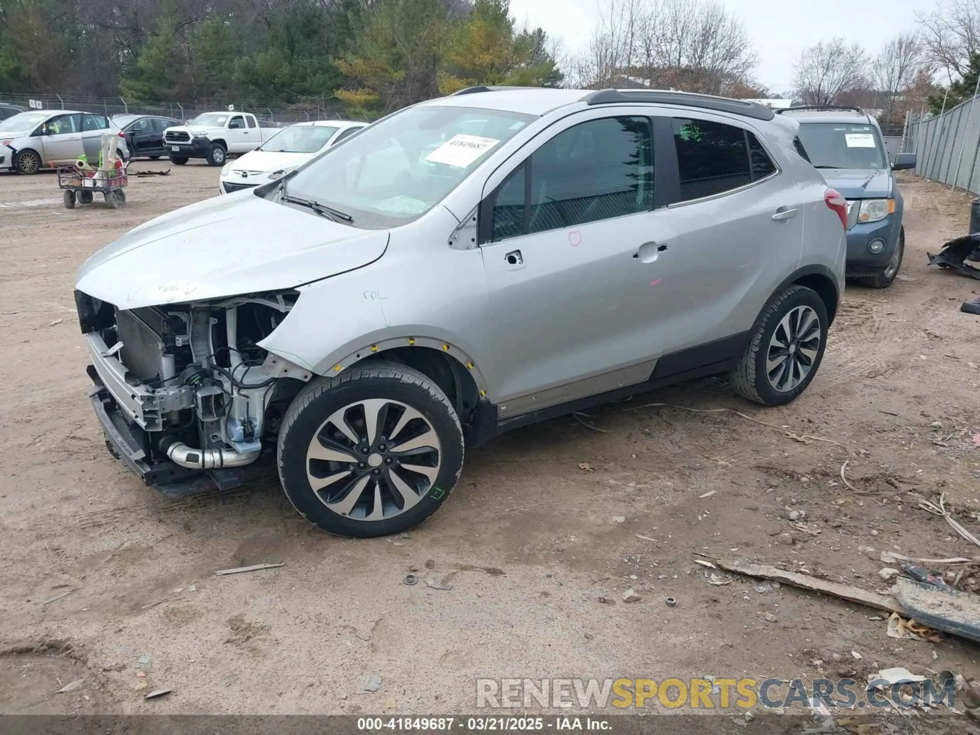 2 fotografías del automóvil dañado KL4CJESM6MB372518 BUICK ENCORE 2021