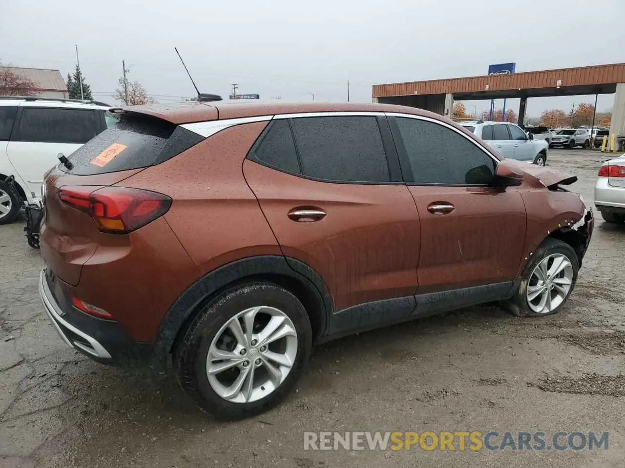 3 fotografías del automóvil dañado KL4MMBS21MB129076 BUICK ENCORE 2021