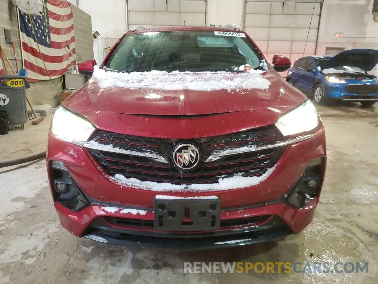 5 fotografías del automóvil dañado KL4MMBS21MB146802 BUICK ENCORE 2021