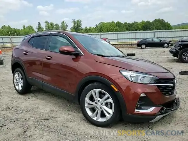 15 fotografías del automóvil dañado KL4MMBS23MB051738 BUICK ENCORE 2021