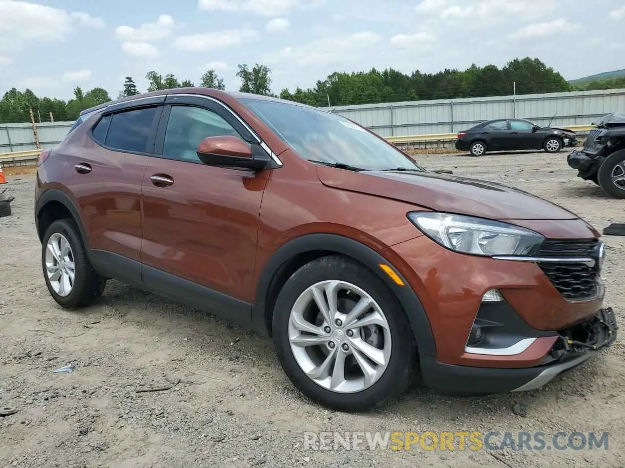 4 fotografías del automóvil dañado KL4MMBS23MB051738 BUICK ENCORE 2021