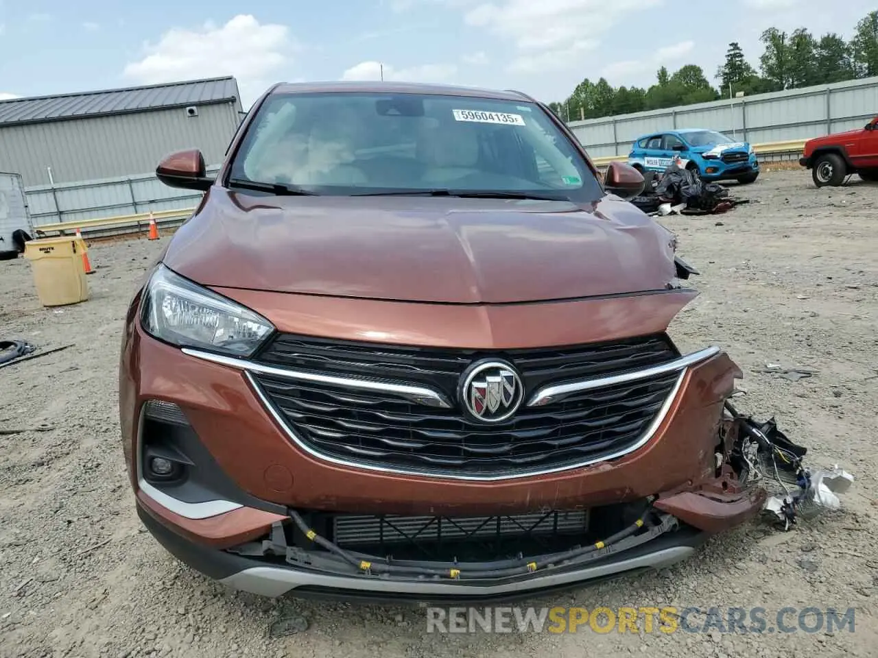 5 fotografías del automóvil dañado KL4MMBS23MB051738 BUICK ENCORE 2021