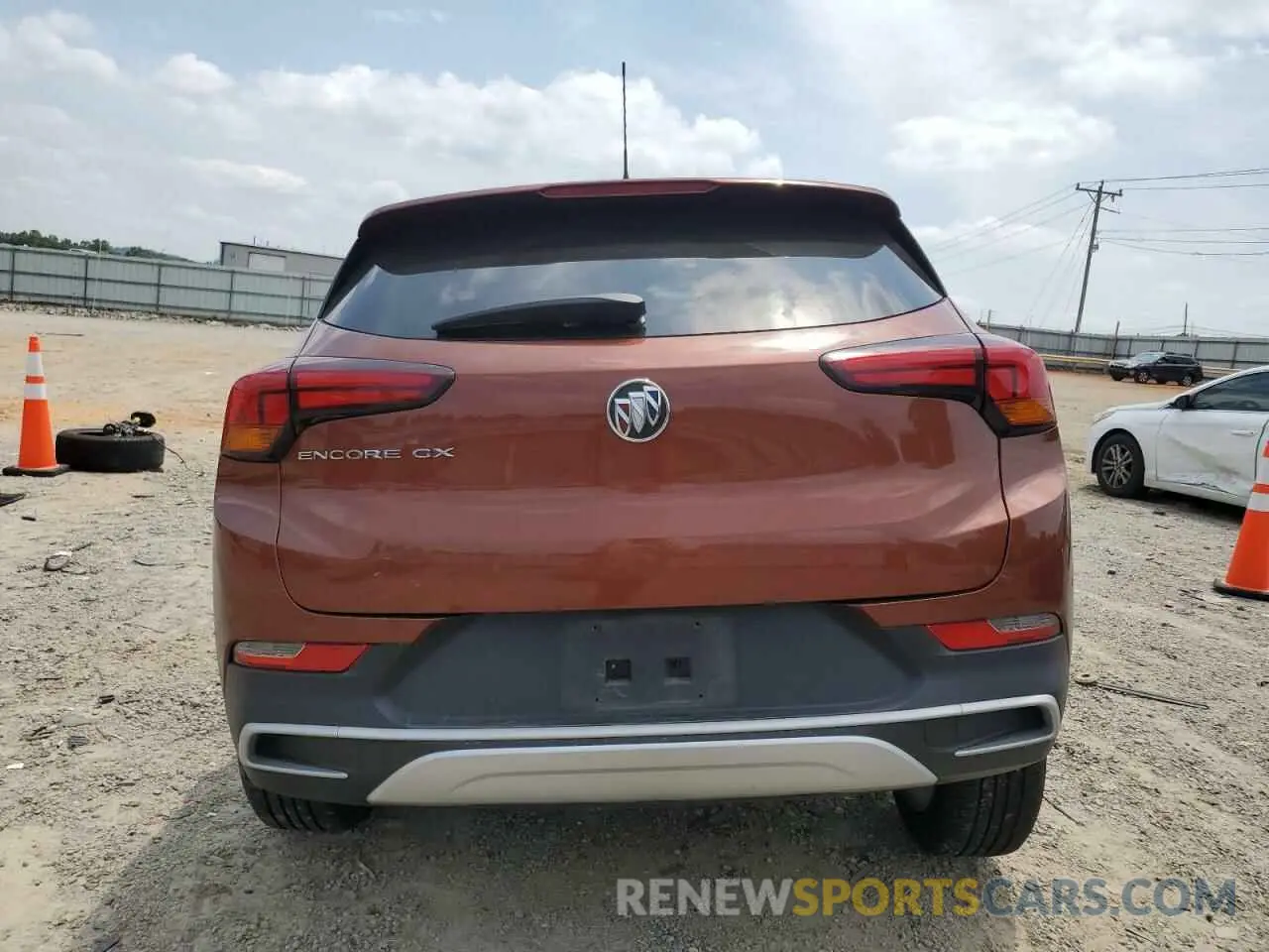 6 fotografías del automóvil dañado KL4MMBS23MB051738 BUICK ENCORE 2021