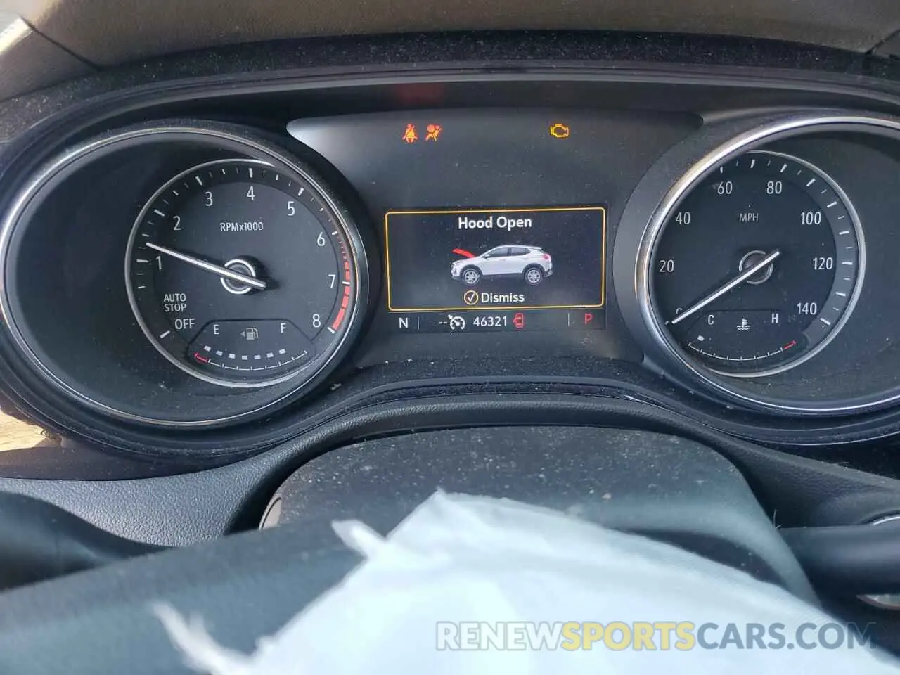 9 fotografías del automóvil dañado KL4MMBS25MB122633 BUICK ENCORE 2021