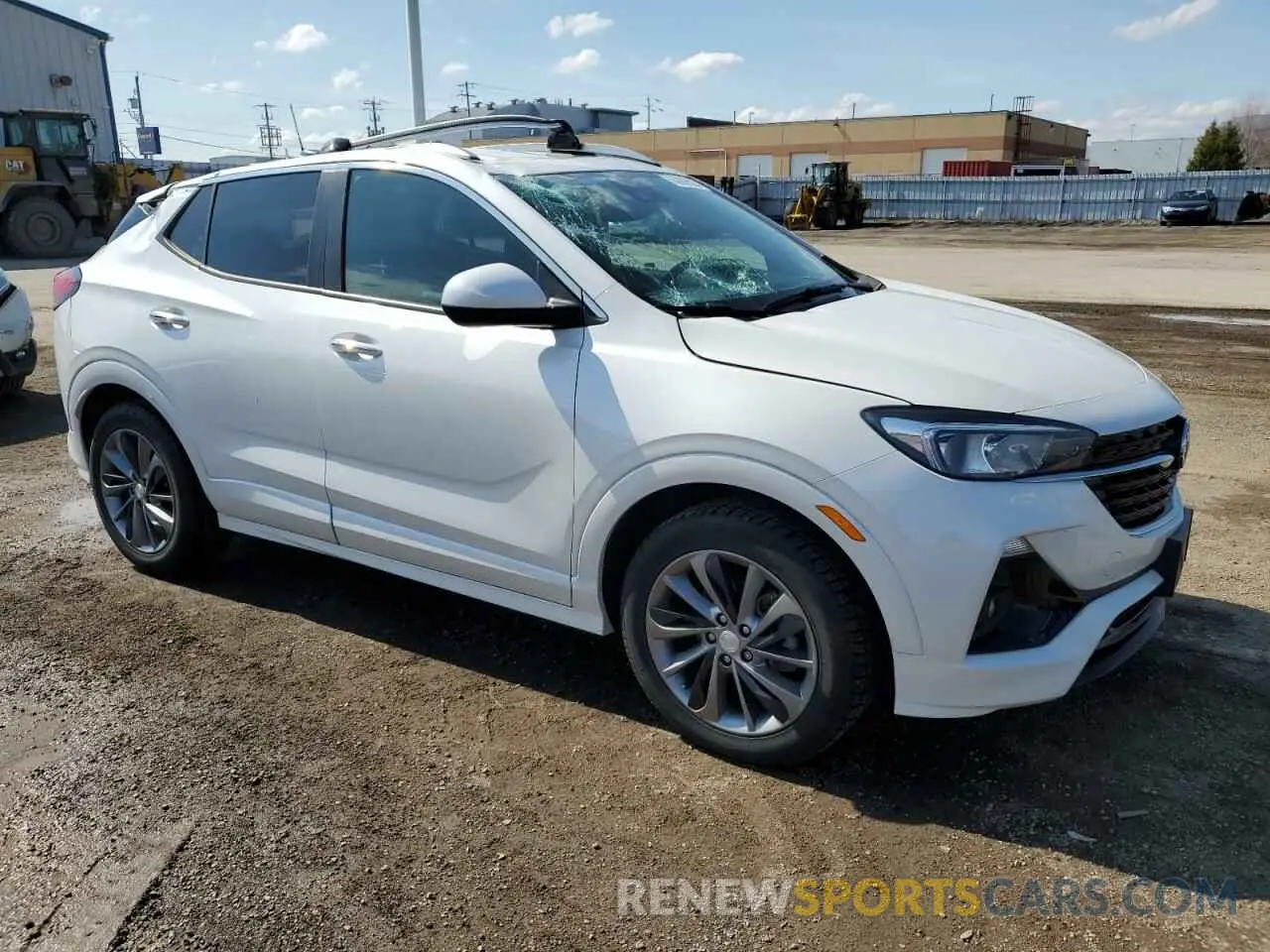 4 fotografías del automóvil dañado KL4MMBS26MB085110 BUICK ENCORE 2021