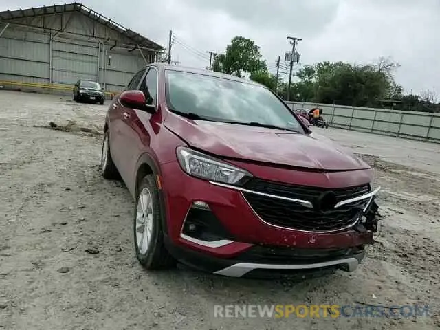 10 fotografías del automóvil dañado KL4MMBS27MB043514 BUICK ENCORE 2021