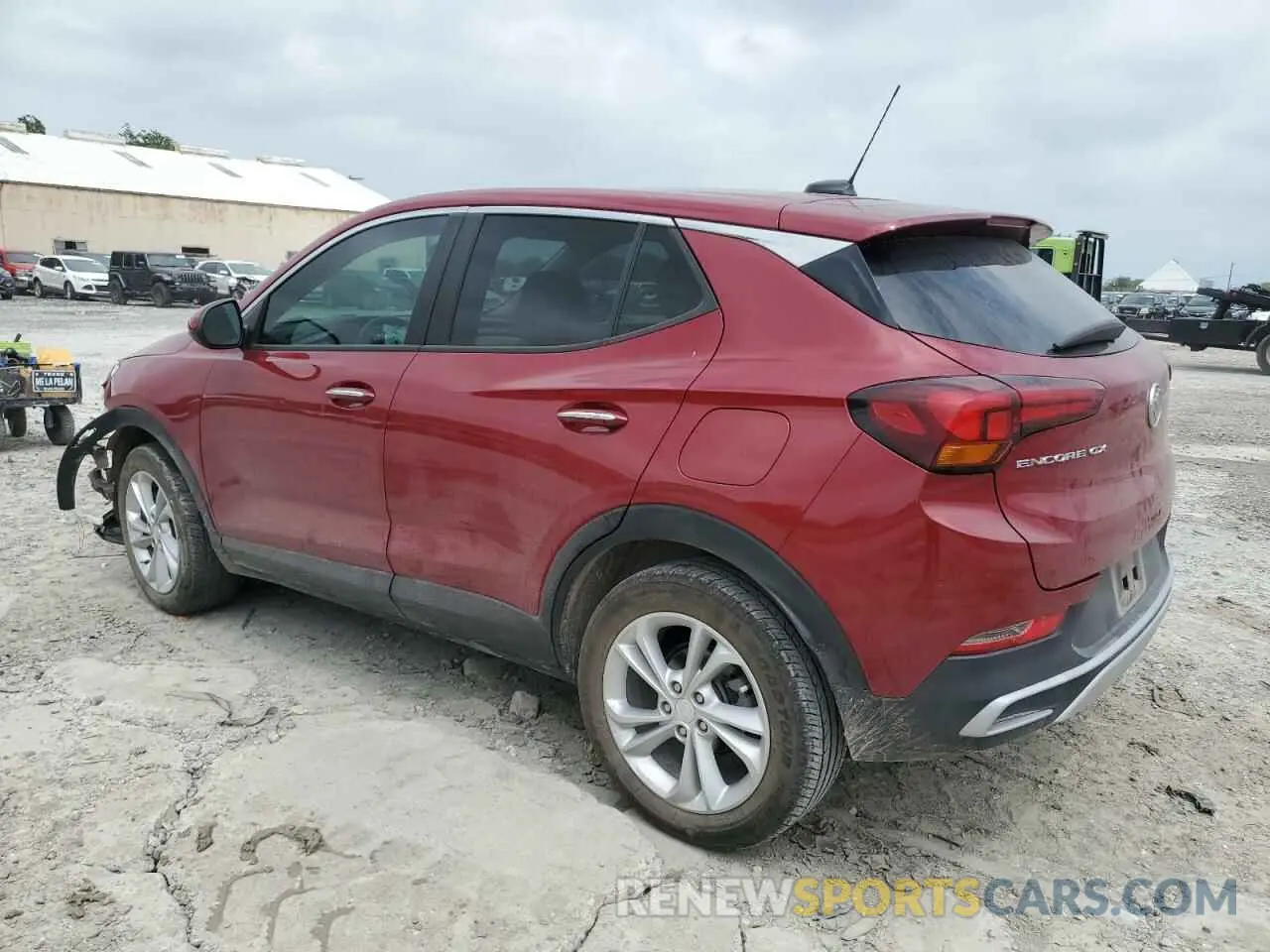 2 fotografías del automóvil dañado KL4MMBS27MB043514 BUICK ENCORE 2021
