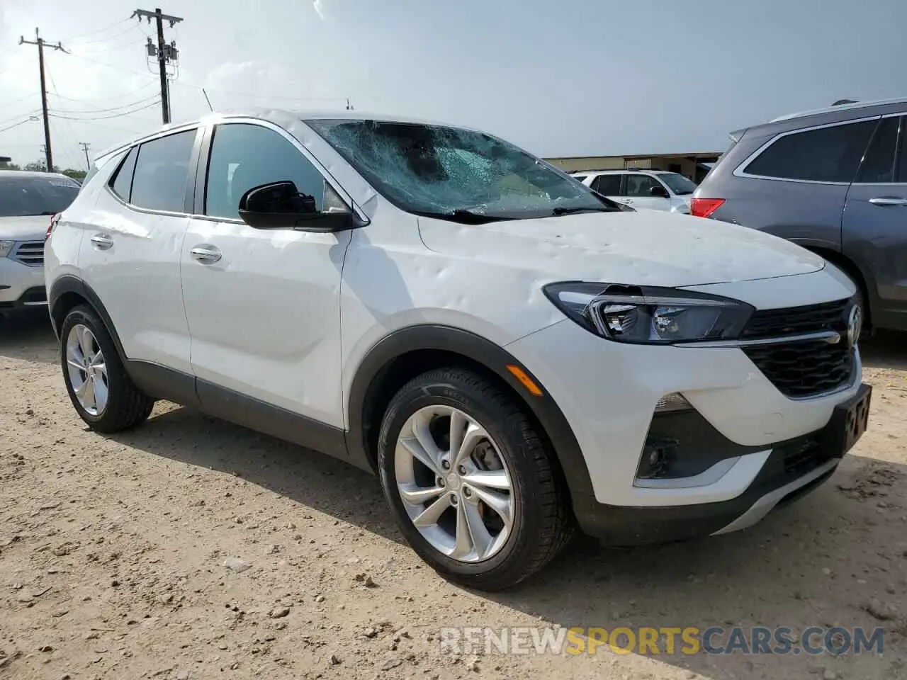 4 fotografías del automóvil dañado KL4MMBS27MB126554 BUICK ENCORE 2021