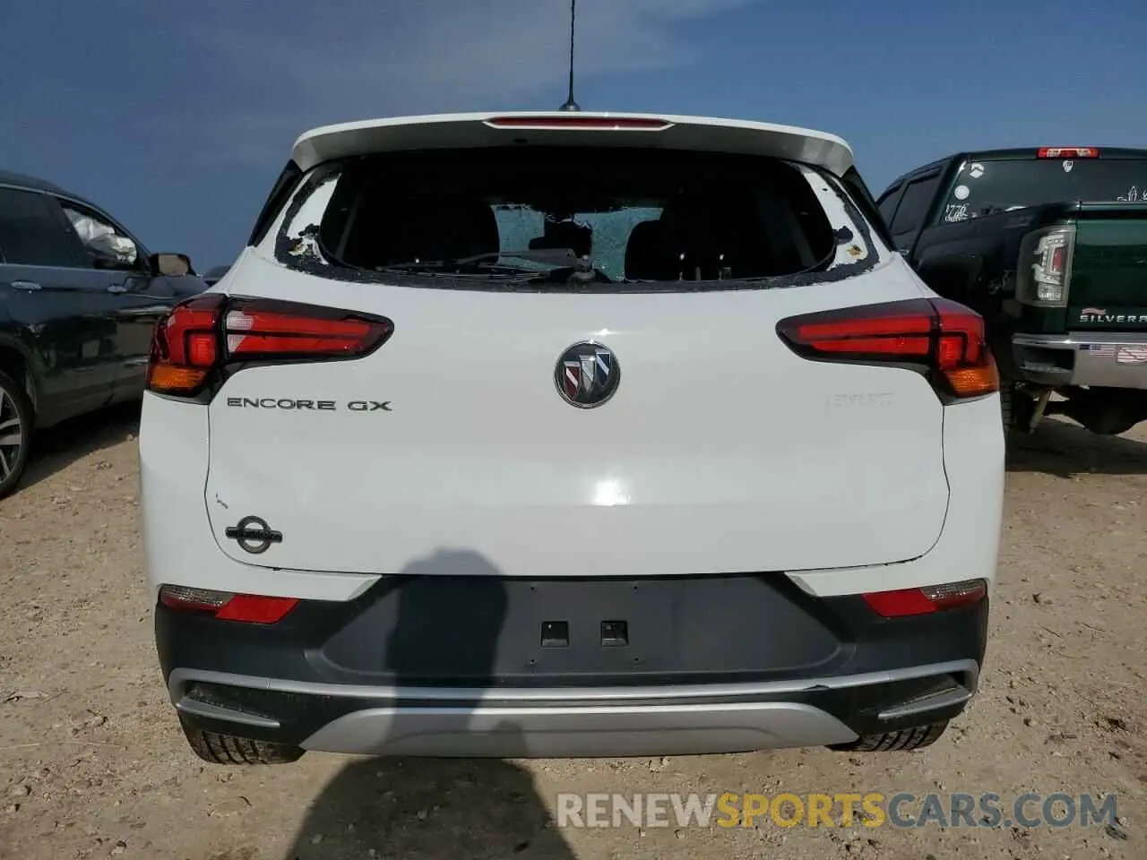 6 fotografías del automóvil dañado KL4MMBS27MB126554 BUICK ENCORE 2021