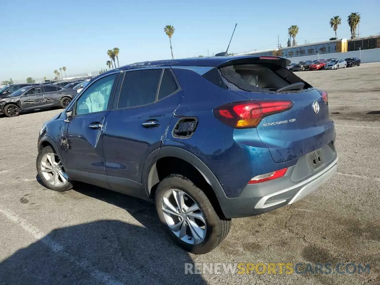 2 fotografías del automóvil dañado KL4MMBS2XMB112230 BUICK ENCORE 2021