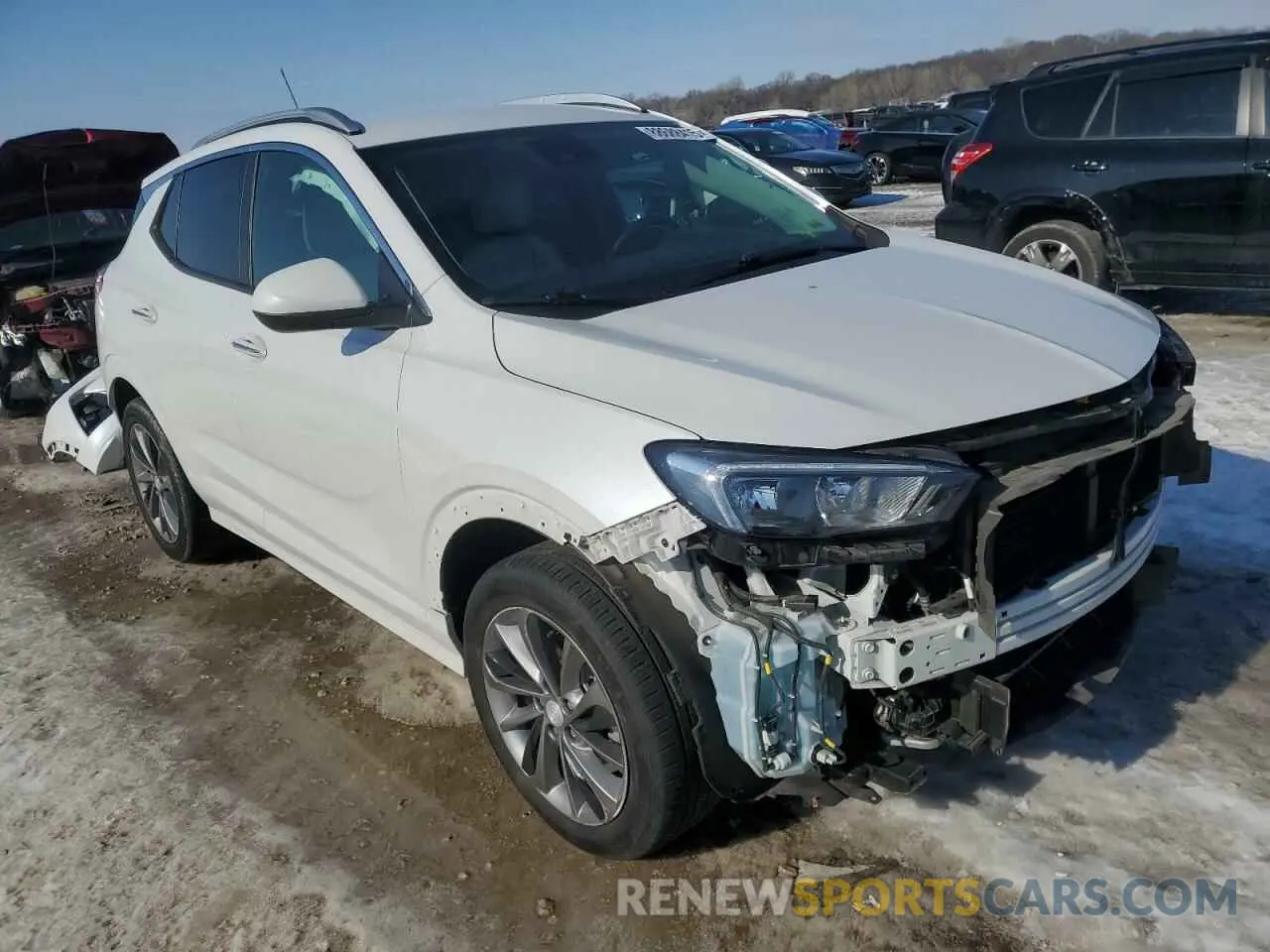 4 fotografías del automóvil dañado KL4MMCSL4MB044876 BUICK ENCORE 2021