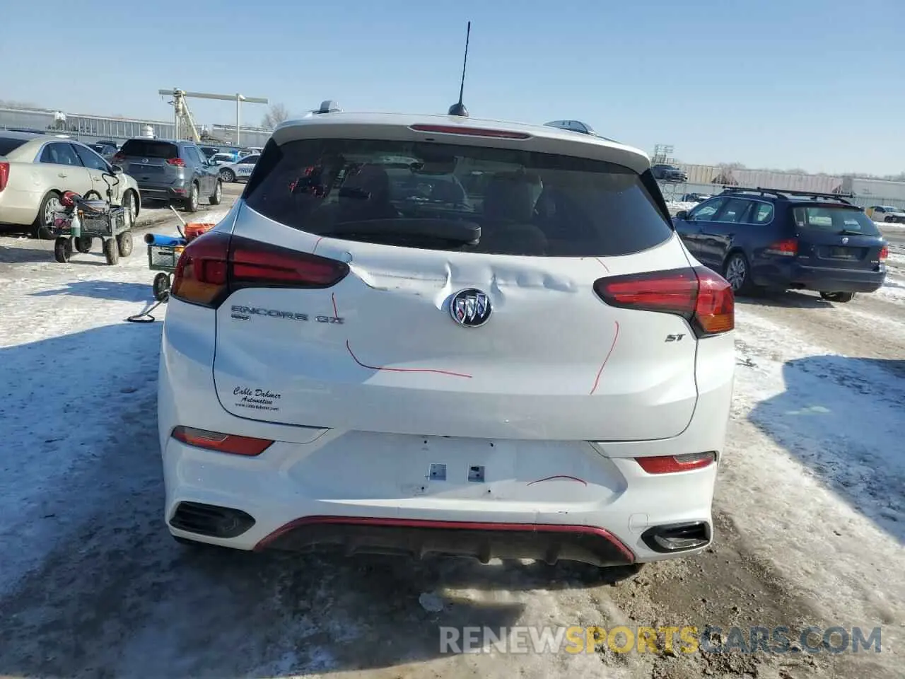 6 fotografías del automóvil dañado KL4MMCSL4MB044876 BUICK ENCORE 2021