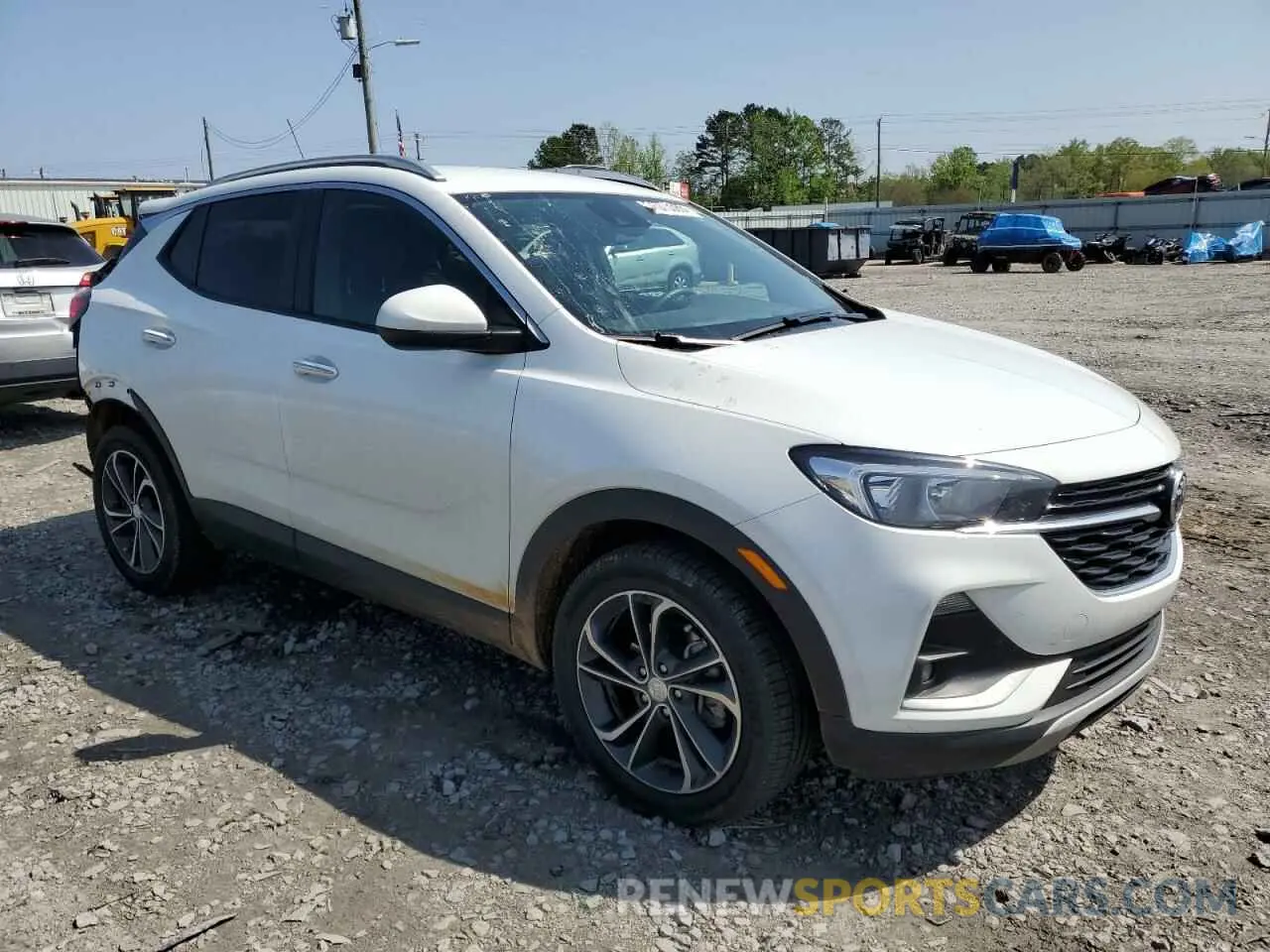 4 fotografías del automóvil dañado KL4MMDS21MB160677 BUICK ENCORE 2021