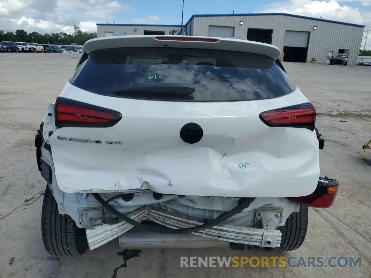 6 fotografías del automóvil dañado KL4MMDS2XMB179616 BUICK ENCORE 2021