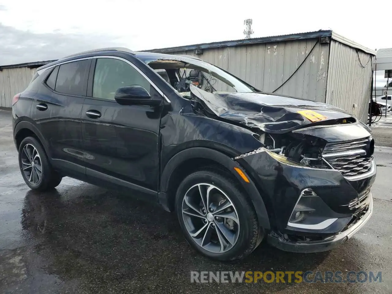 4 fotografías del automóvil dañado KL4MMDSL7MB160322 BUICK ENCORE 2021
