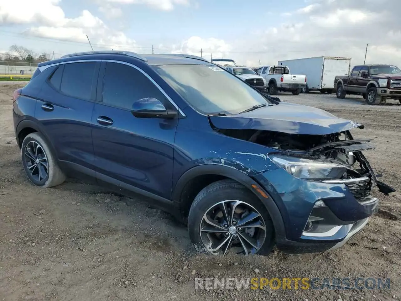 4 fotografías del automóvil dañado KL4MMDSL8MB080656 BUICK ENCORE 2021