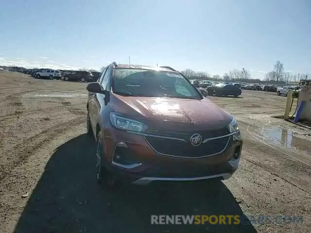 14 fotografías del automóvil dañado KL4MMESL1MB053014 BUICK ENCORE 2021
