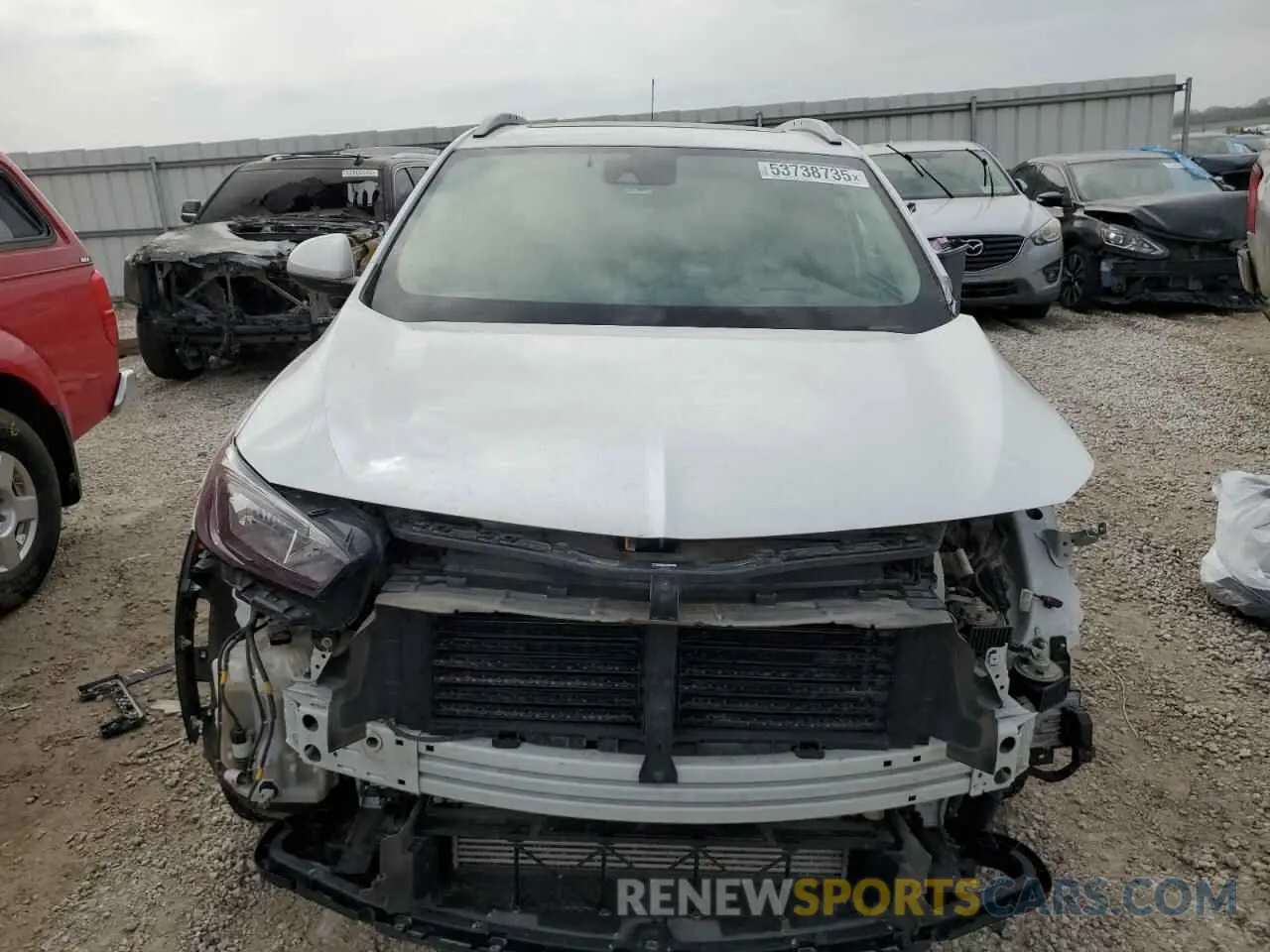 5 fotografías del automóvil dañado KL4MMESL8MB048361 BUICK ENCORE 2021