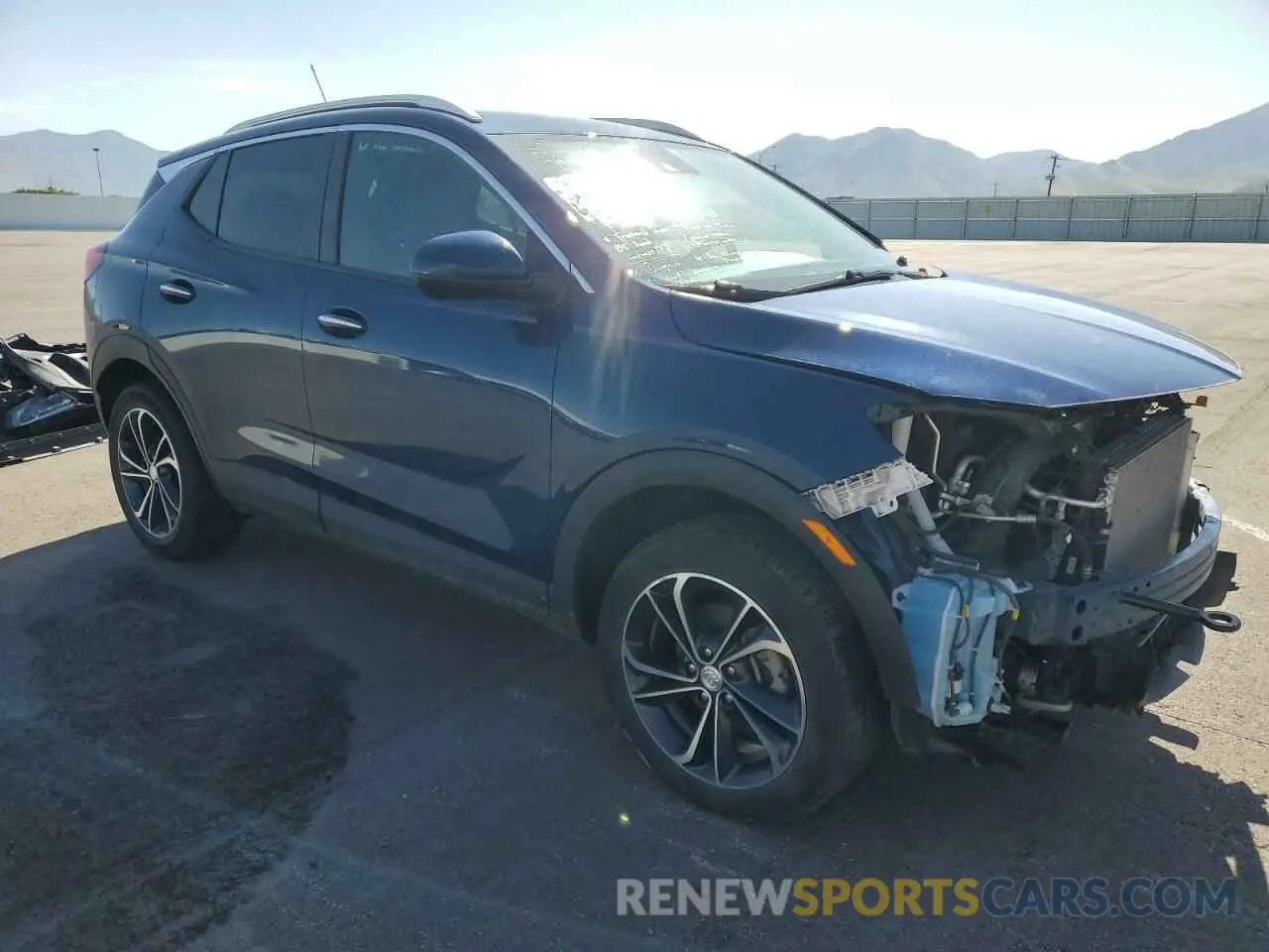 4 fotografías del automóvil dañado KL4MMESL8MB143809 BUICK ENCORE 2021