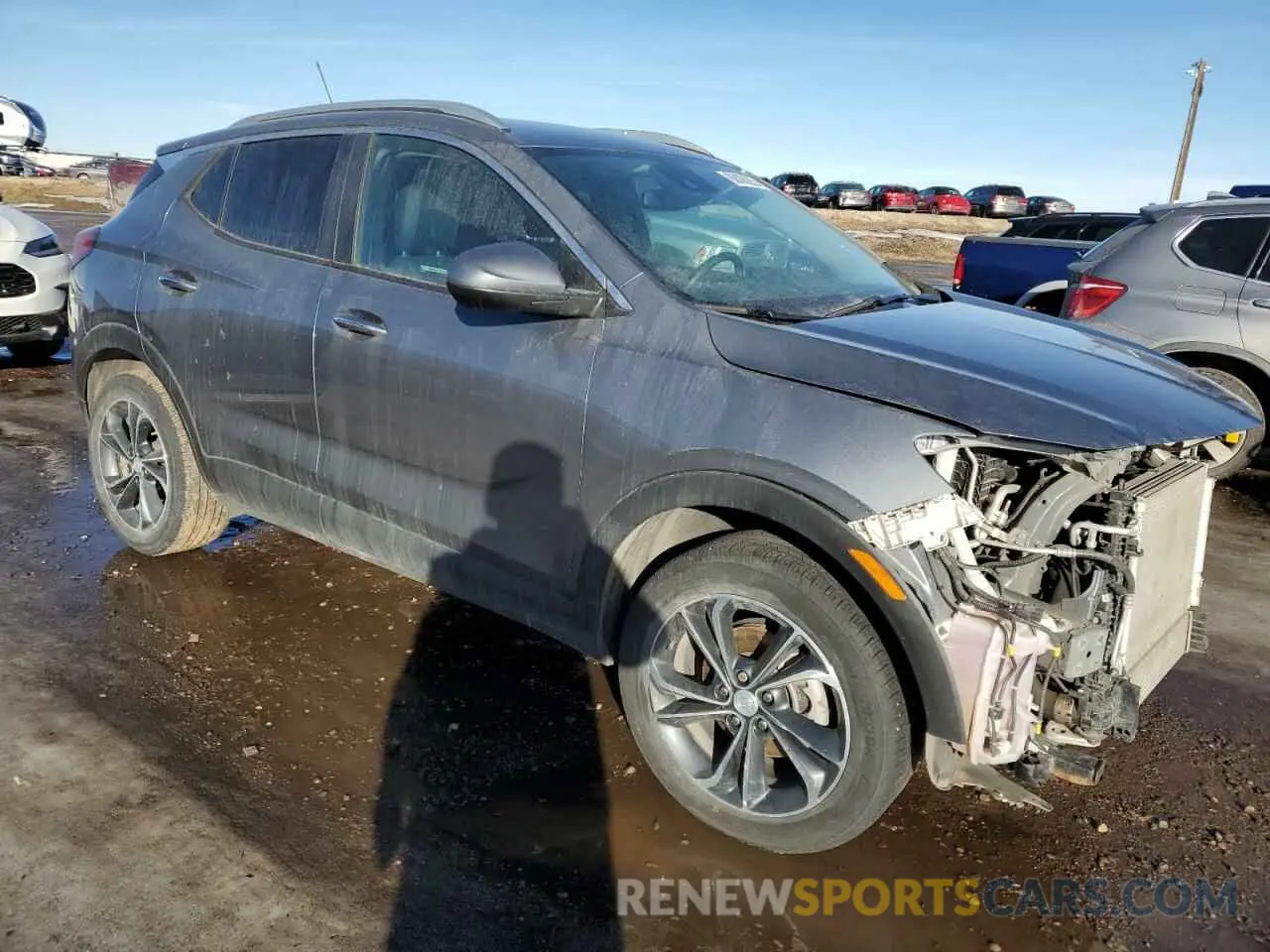 4 fotografías del automóvil dañado KL4MMESL9MB097035 BUICK ENCORE 2021