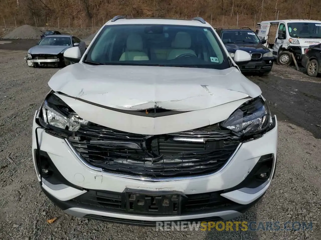 5 fotografías del automóvil dañado KL4MMESL9MB125822 BUICK ENCORE 2021